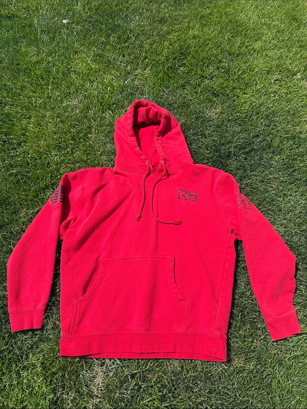 Relentless Rebel Red Hoodie with Logo